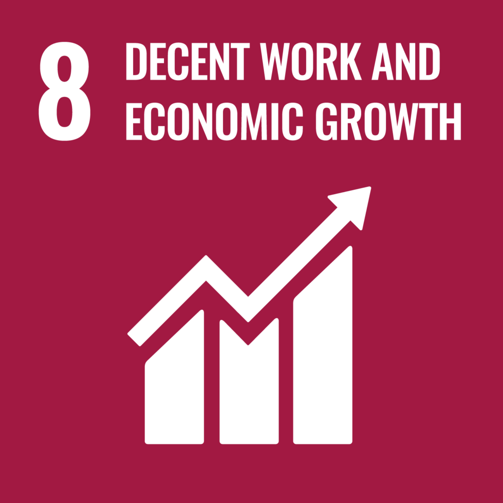 8 Decent Work and Economic Growth EN: Promote sustained, inclusive and sustainable economic growth, full and productive employment and decent work for all.